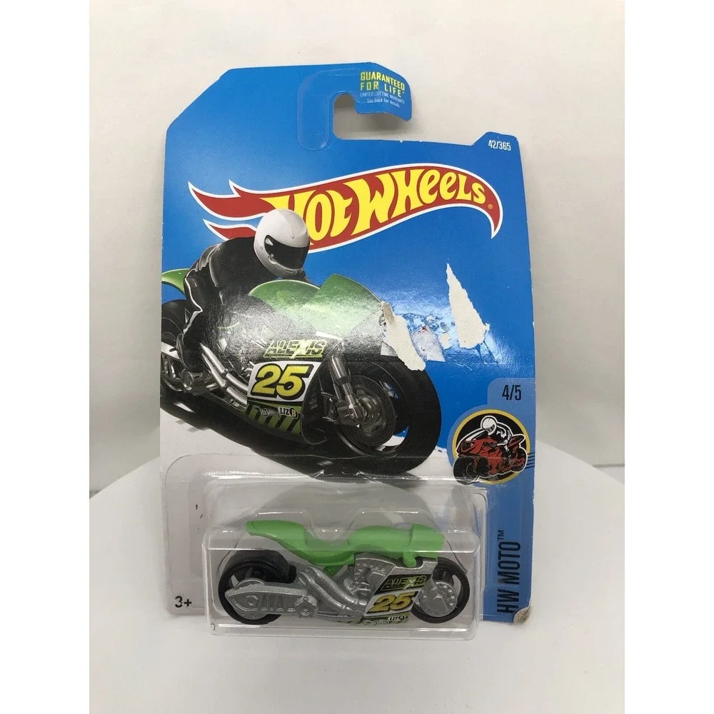 Hot Wheels HW Moto 4/5 Street Stealth‎ 136/365 Motorcycle Green, New Green Bike